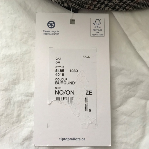 NWT Tip Top Tailors Burgundy Plaid Hat Unisex Black White Red Gatsby Cap Flat - Picture 11 of 12